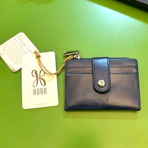 HOBO wallet or card case or ID holder. Dark navy blue